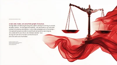 Artistic Scales of Justice Illustration