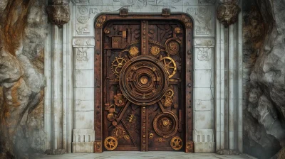 Steampunk Puzzle Door