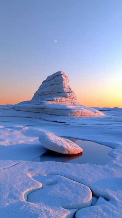 Surreal Desert Landscape