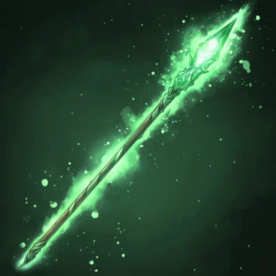 Green Conjured Spear