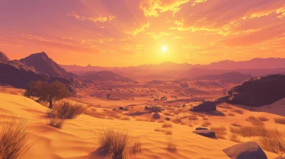 Endless Desert Sunset