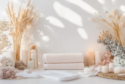 Serene Boho Spa Setup