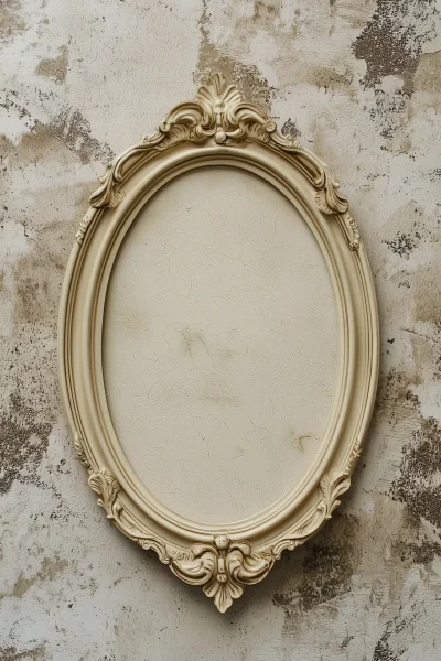 French Vintage Oval Frame