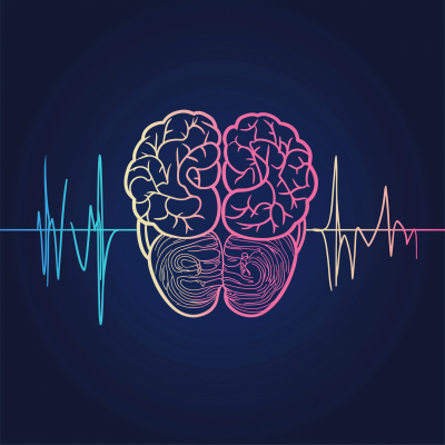 Heart Beat Line Art