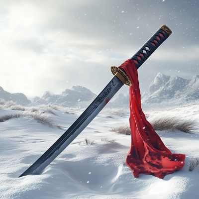 Katana in Snow