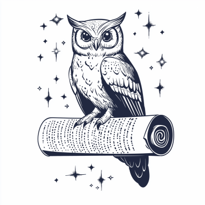 Minimalist Magical Owl