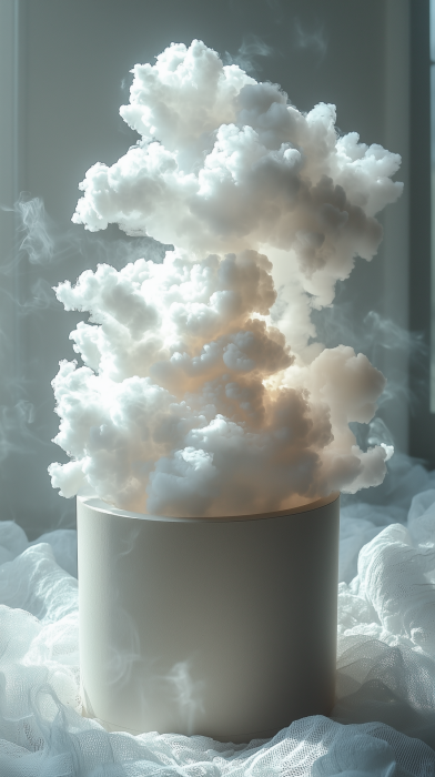 Cardboard Box in Clouds
