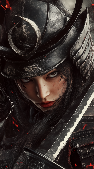 Fierce Samurai Warrior