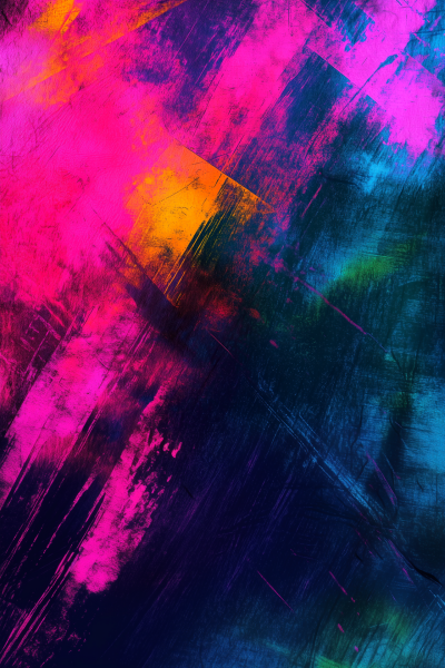 Vibrant Neon Abstraction