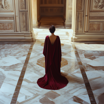Elegant Abaya in Marble Palace