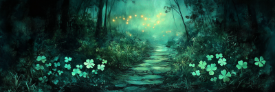Forest Trail at Night
