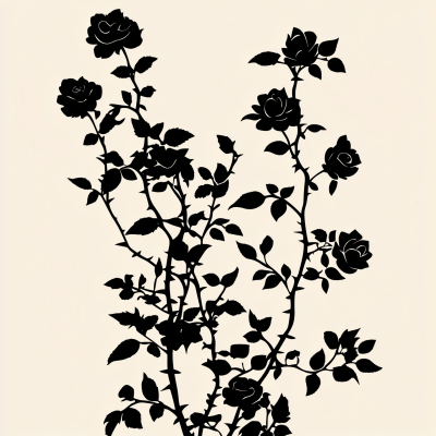 Briar and Roses Silhouette