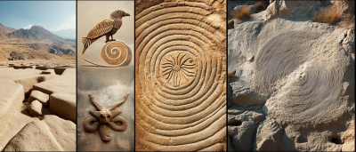 Nazca Lines Animal Collage