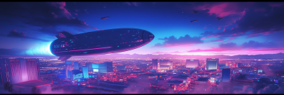Airship Over Las Vegas