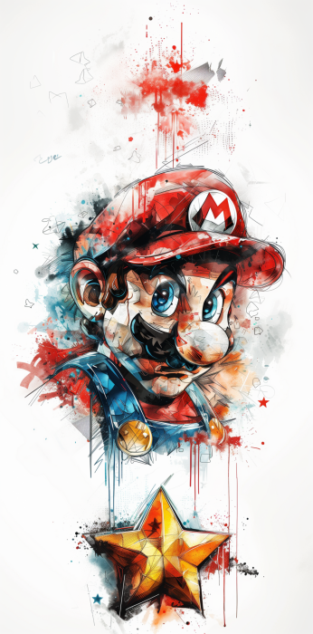 Super Mario Tattoo Design