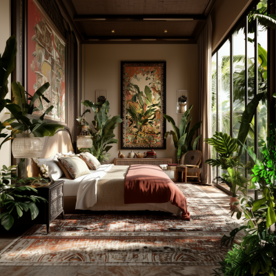Modern Maximalist Bedroom