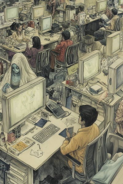 Surreal Office Idling