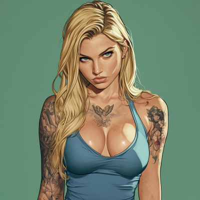 Angry Cartoon Woman