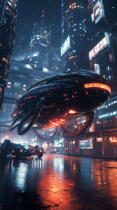 Alien Spacecraft at Spaceport