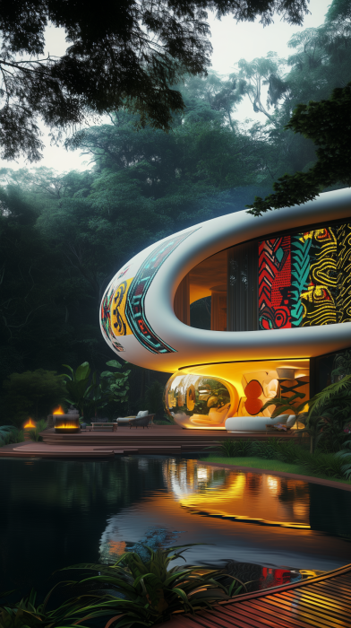 Futuristic Tribal Cottage