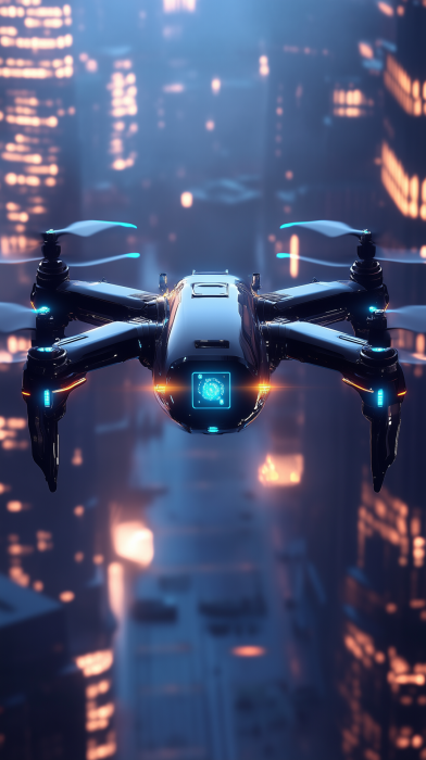 Futuristic Flying Drone
