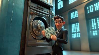 Bank Manager with Money