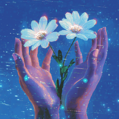 Hands Holding Flowers