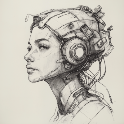 Retro Futuristic Symbiont Woman