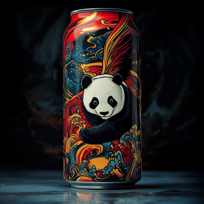 Flying Panda Vodka Soda Can Design