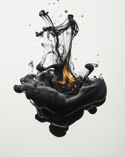 Ink Flow in Water