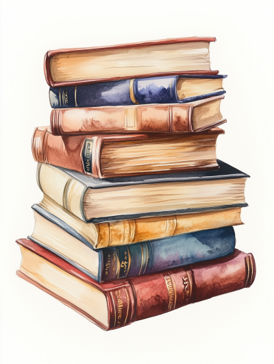 Colorful Book Stack