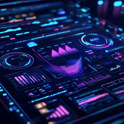 Futuristic Marketing Dashboard