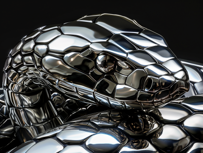 Chrome Snake Head
