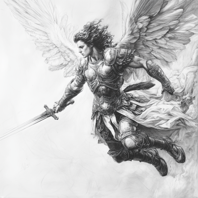 Archangel Michael in Flight