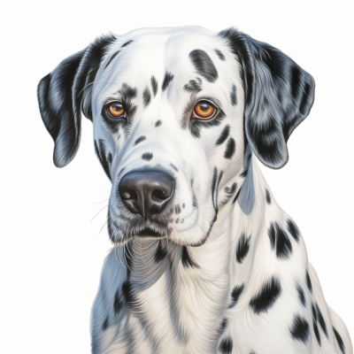 Dalmatian Dog Drawing
