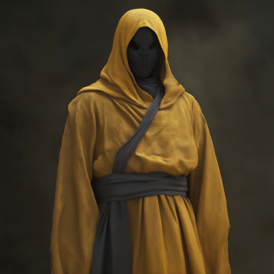 Cult Member in Yellow Robes