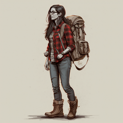 Adventurous Woman in Nature