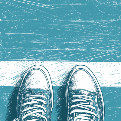 Sneakers on the Starting Line