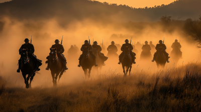 Cavalry Advancing Through Fog