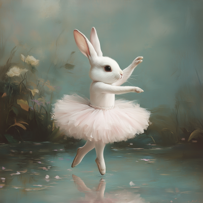 Ballet Bunny Falling