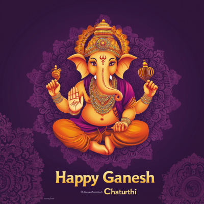 Ganesh Chaturthi Greeting Card