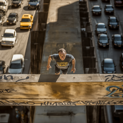 Urban Parkour Jump