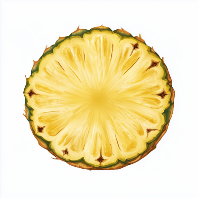 Pineapple Slice Illustration