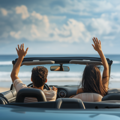 Happy Moments in a Car