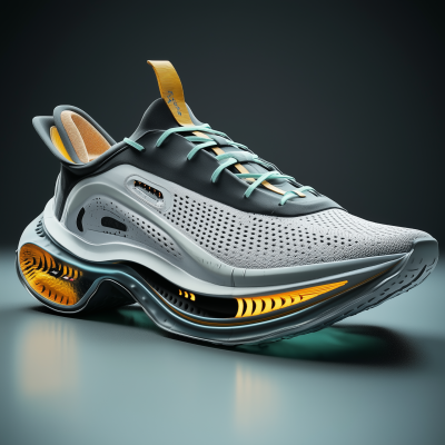 Modern Sci-Fi Running Shoe