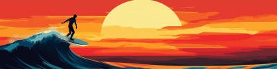 Surfer Seizing the Day