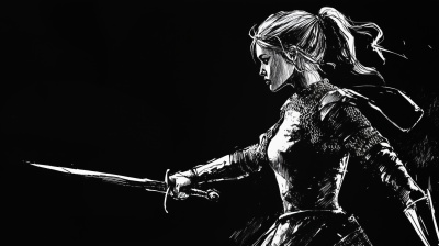 Medieval Warrior Sketch