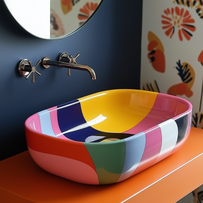 Colorful Bathroom Basin
