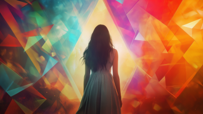 Woman in Kaleidoscope