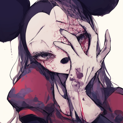 Sick Mickey Mouse Portrait